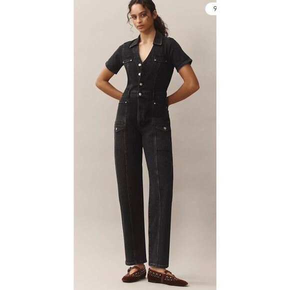 Paige Alexis cargo Jumpsuit black women’s size 10 (New) $349 retail